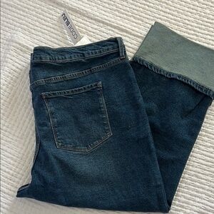Code Bleu Deep Blue Denim JeansSize 20W High Rise Straight Leg New